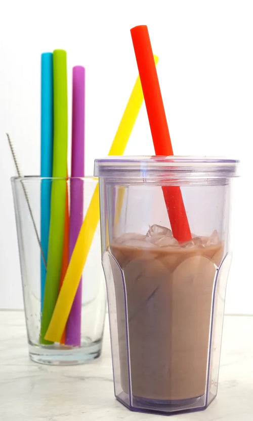 10" Silicone Large Straws