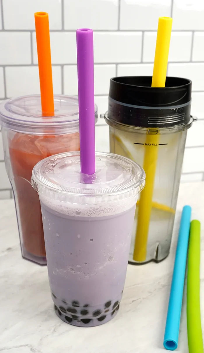 10" Silicone Large Straws