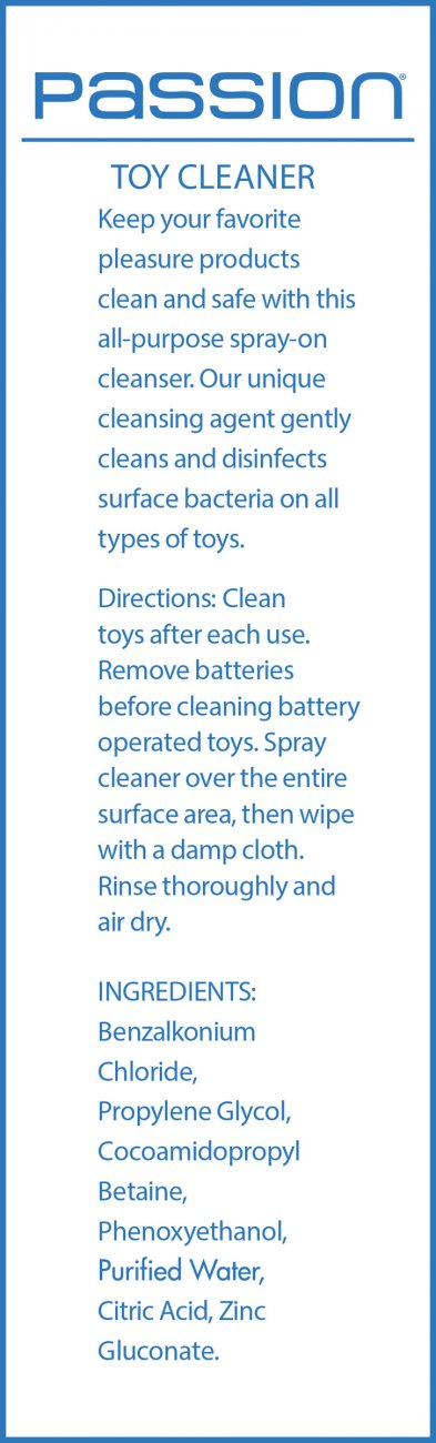 8oz Passion Toy Cleaner