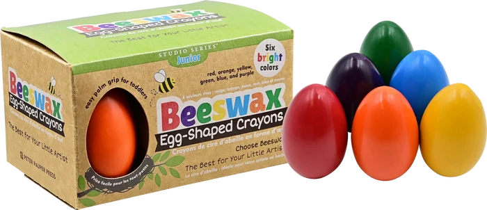 Beeswax Egg-Shaped Crayons