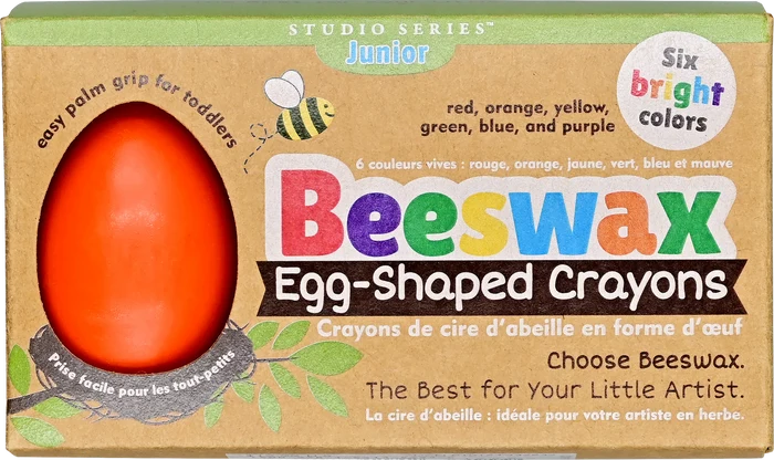 Beeswax Egg-Shaped Crayons