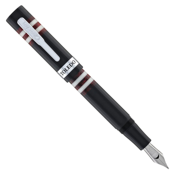 Conklin Toledo Fountain Pen - Black Burgundy CT