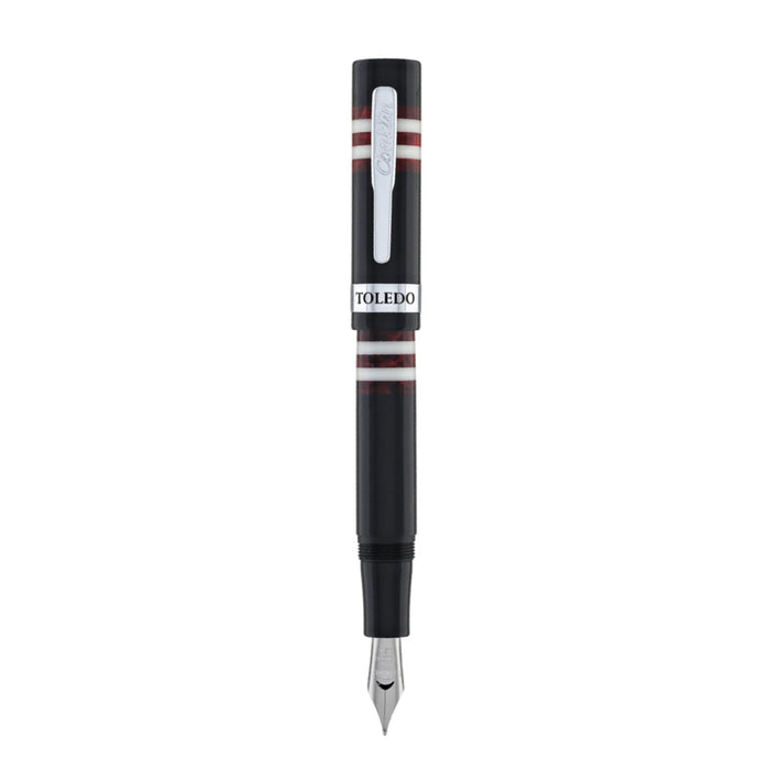 Conklin Toledo Fountain Pen - Black Burgundy CT