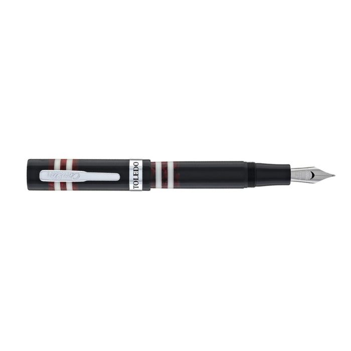 Conklin Toledo Fountain Pen - Black Burgundy CT