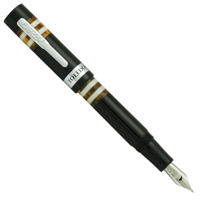 Conklin Toledo Fountain Pen - Black Orange CT