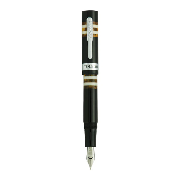 Conklin Toledo Fountain Pen - Black Orange CT