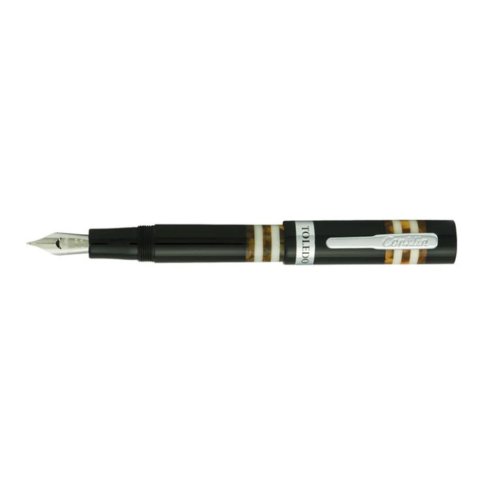Conklin Toledo Fountain Pen - Black Orange CT