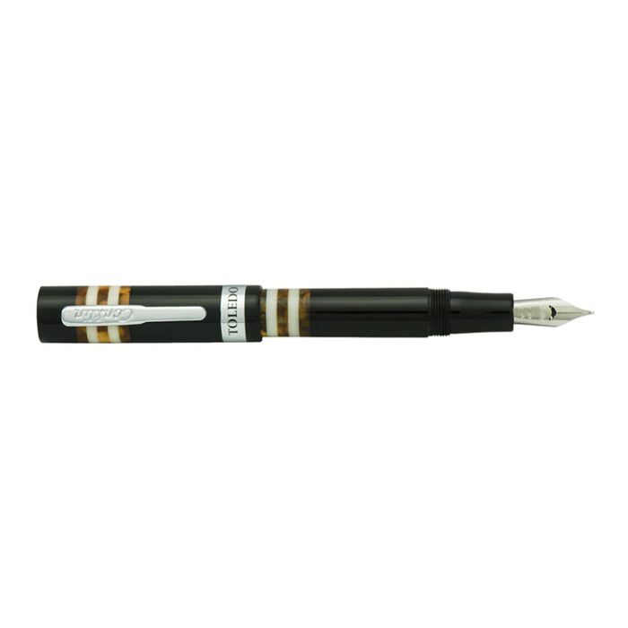 Conklin Toledo Fountain Pen - Black Orange CT