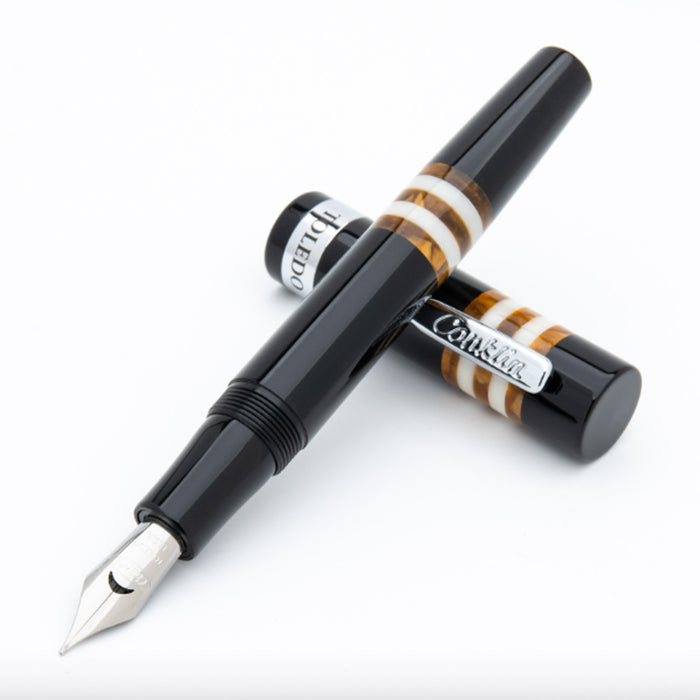 Conklin Toledo Fountain Pen - Black Orange CT