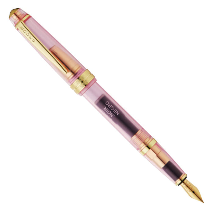 Cross Bailey Light Fountain Pen - Translucent Pink Sapphire GT