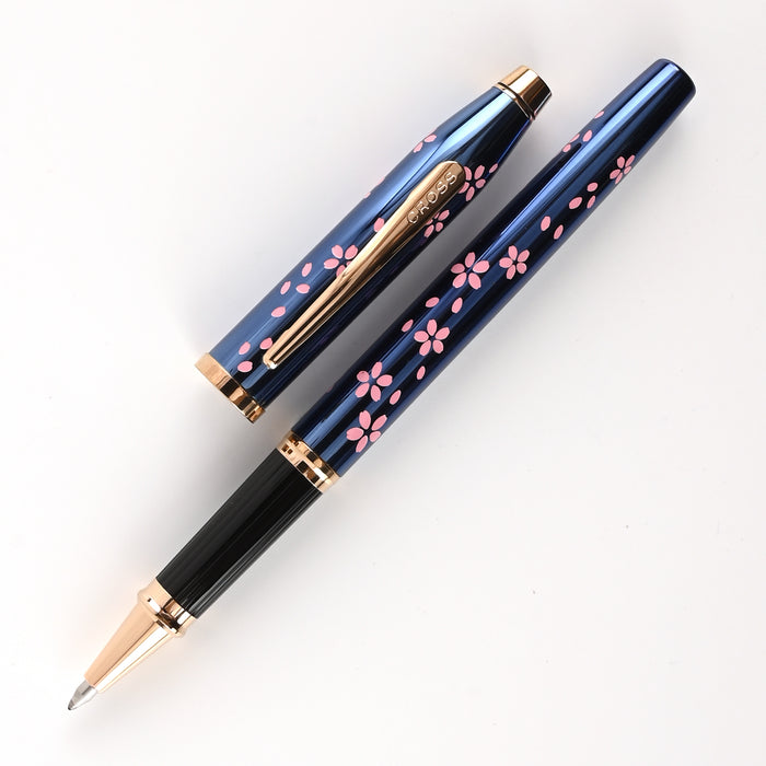 Cross Century II Cherry Blossom Roller Ball Pen - Translucent Blue RGT (Special Edition) 2