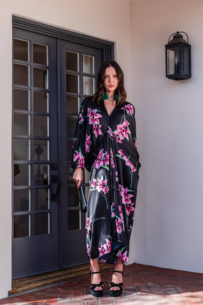 Delphine Deco Caftan in Orchid