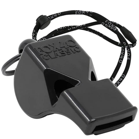 FOX 40 Classic W/Lanyard Black 9901-0008