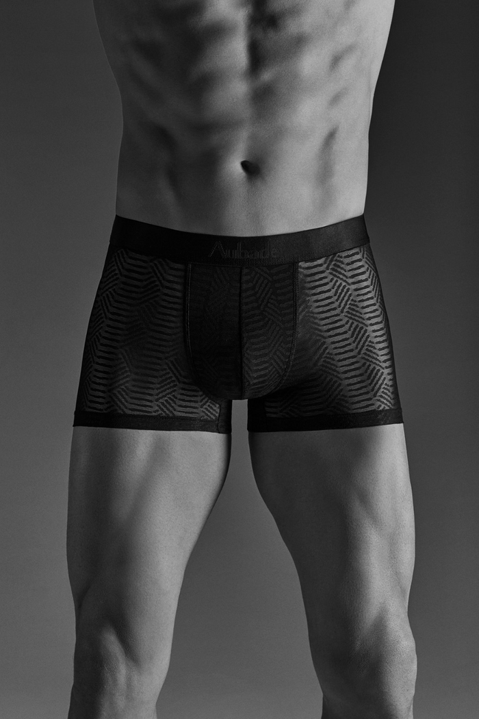 Aubade Homme Men's Vibes Black Sheer Boxers