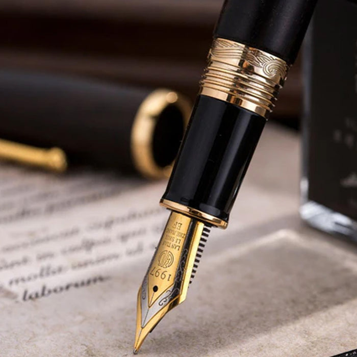 Hongdian 660 Wood Fountain Pen - Black GT 4