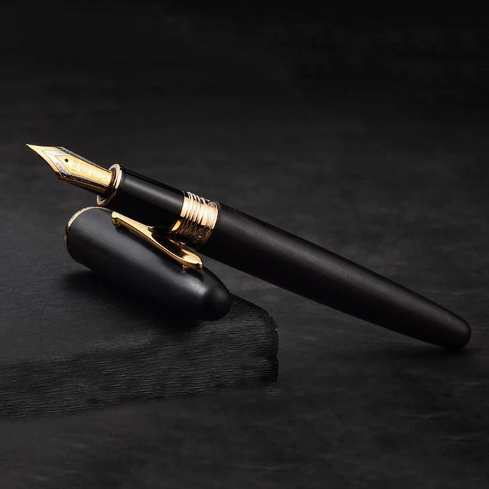 Hongdian 660 Wood Fountain Pen - Black GT 6