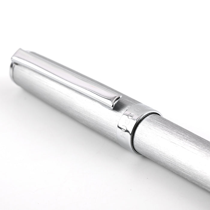 Hugo Boss Gear Ball Pen - Brushed Chrome CT 2