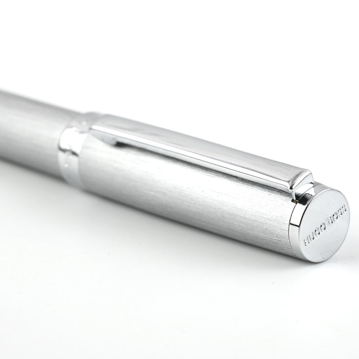 Hugo Boss Gear Ball Pen - Brushed Chrome CT 3