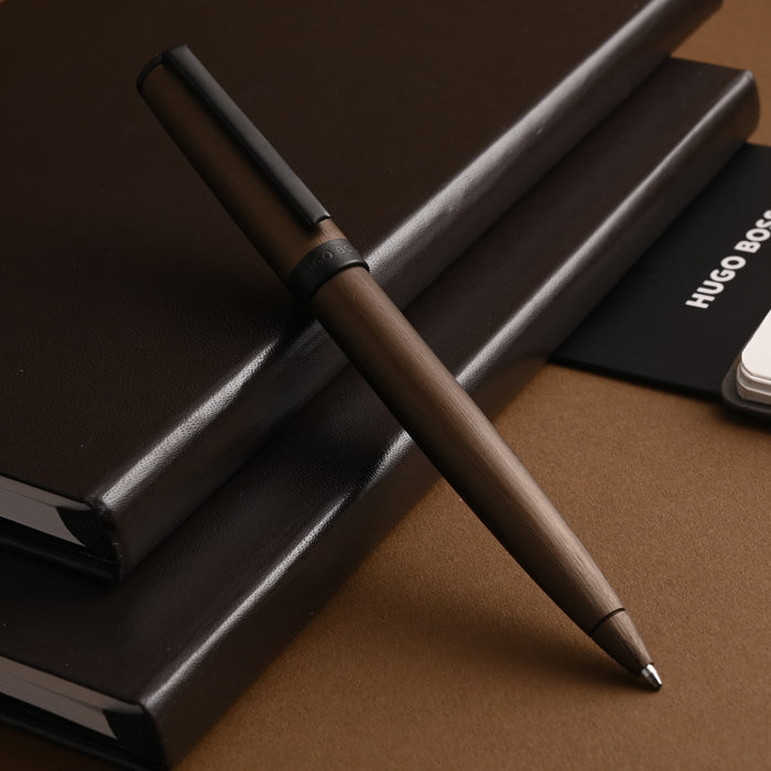Hugo Boss Gear Ball Pen - Khaki PVD