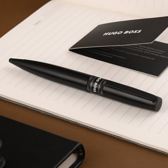 Hugo Boss Illussion Gear Ball Pen - Black PVD 8