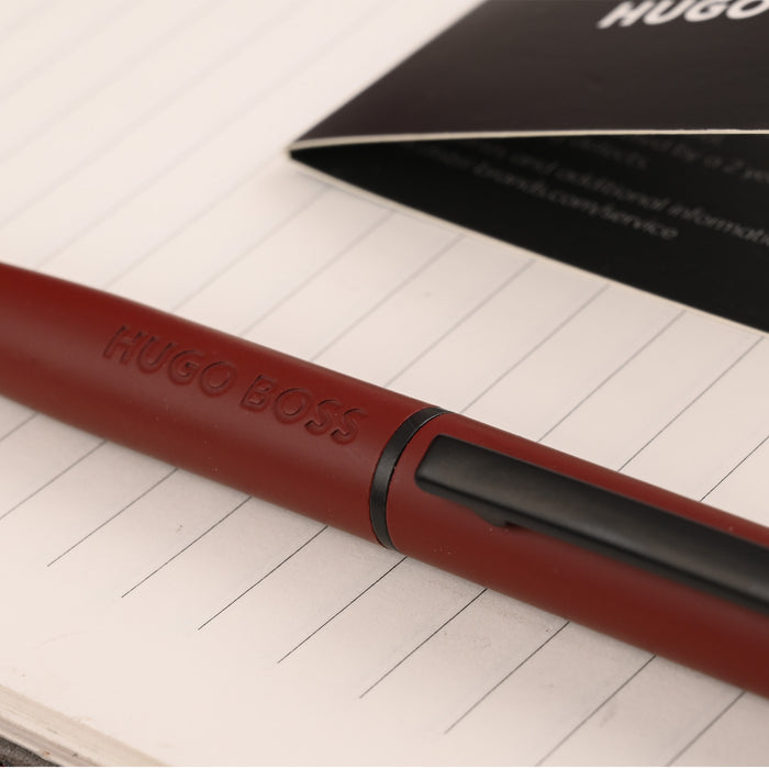 Hugo Boss Loop Ball Pen - Matte Red PVD 7