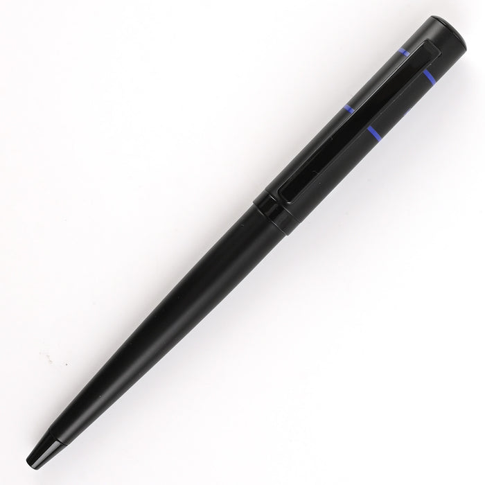 Hugo Boss Ribbon Matrix Ball Pen - Black & Blue PVD