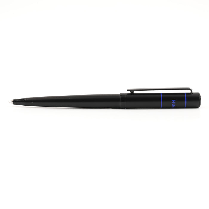 Hugo Boss Ribbon Matrix Ball Pen - Black & Blue PVD