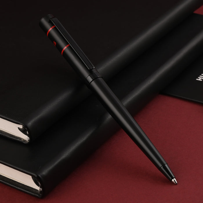 Hugo Boss Ribbon Matrix Ball Pen - Black & Red PVD 5