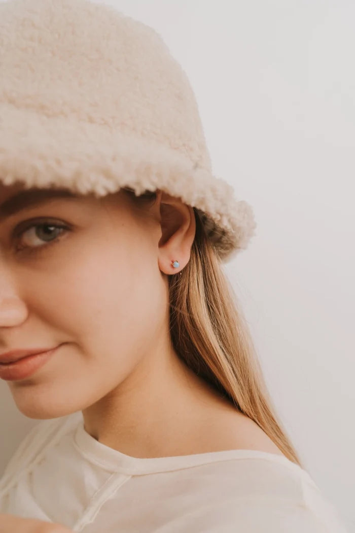 JAX KELLY Huggies - Fire Opal Earring