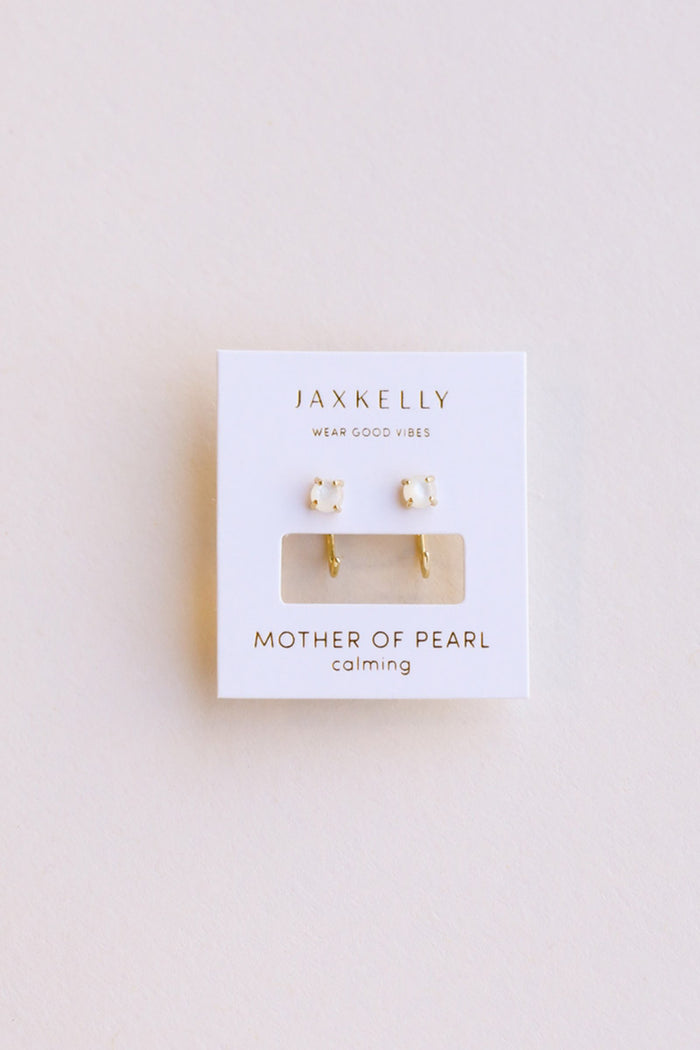 JAX KELLY Mother of Pearl Huggies