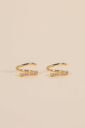 JAX KELLY Pave Spiral Earrings