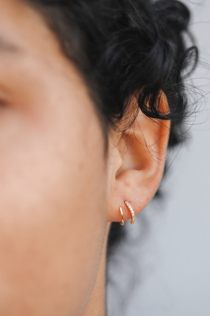 JAX KELLY Pave Spiral Earrings