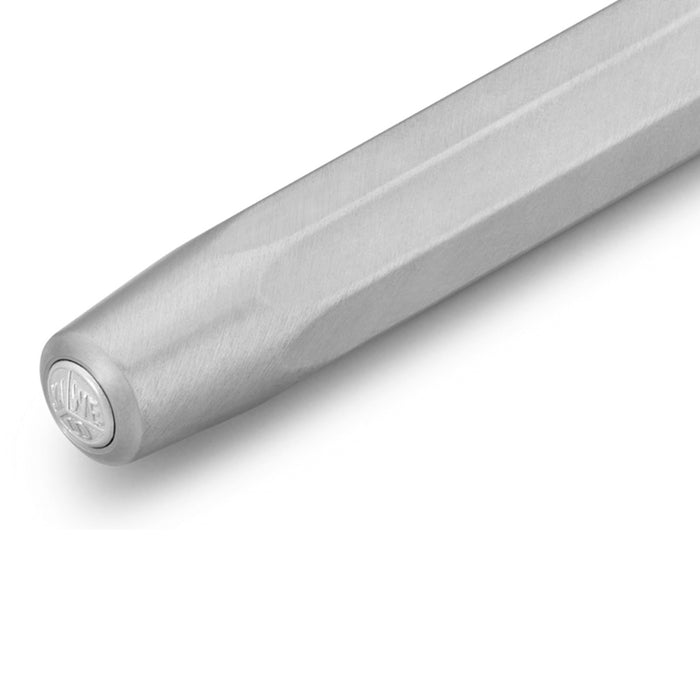 Kaweco Steel Sport Roller Ball Pen with Optional Clip - Stainless Steel 3