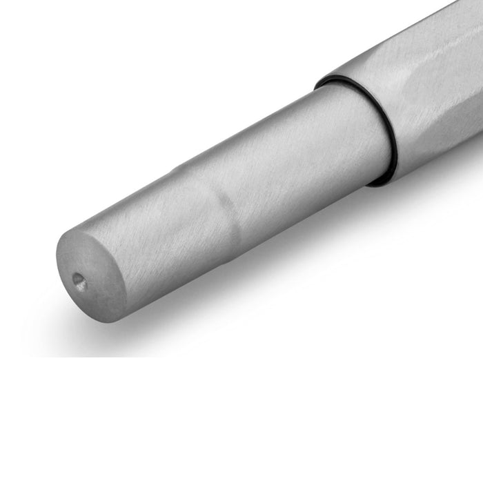 Kaweco Steel Sport Roller Ball Pen with Optional Clip - Stainless Steel 4