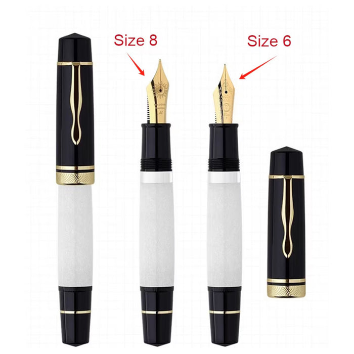 Majohn (Moonman) P139 No.6 Fountain Pen - White GT 3