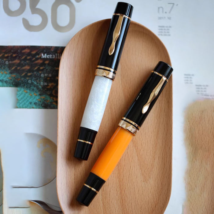 Majohn (Moonman) P139 No.6 Fountain Pen - White GT 5