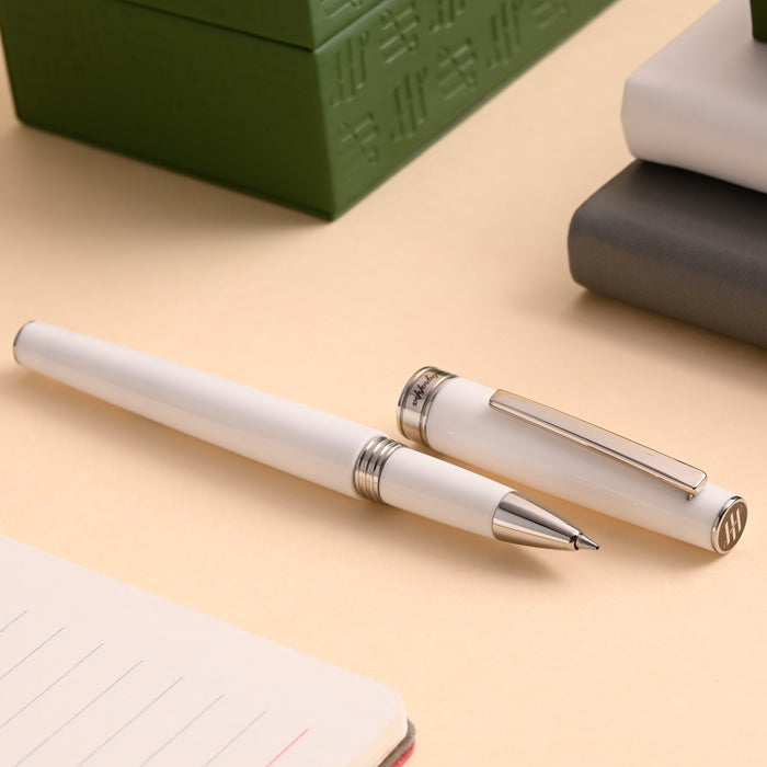 Montegrappa Armonia Roller Ball Pen - Frost White CT