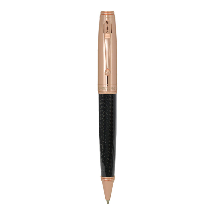 Monteverde Invincia Ball Pen - Rosegold & Carbon Fibre 2