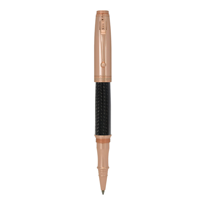 Monteverde Invincia Roller Ball Pen - Rosegold & Carbon Fibre 2