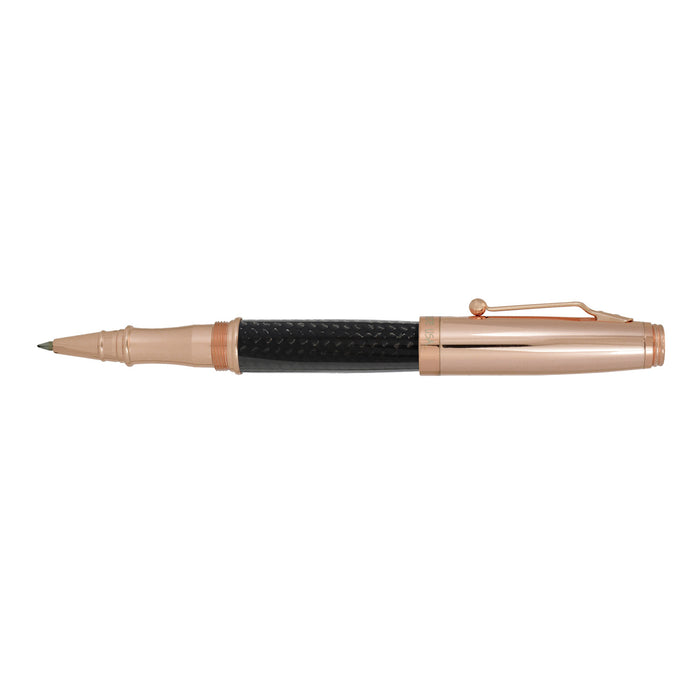 Monteverde Invincia Roller Ball Pen - Rosegold & Carbon Fibre 3