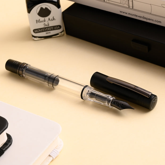Monteverde MP1 Fountain Pen - Black Noir PVD 8