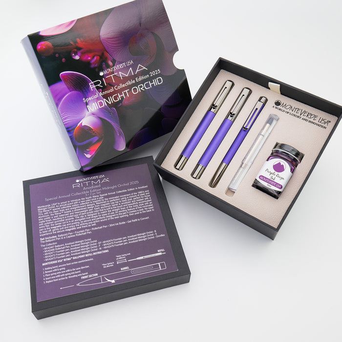 Monteverde Ritma Gift Set of 5 - Midnight Orchid RT (Special Edition) 4