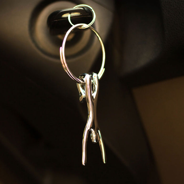 Mukul Goyal Acrobat Keychain - Burnished Brass 2