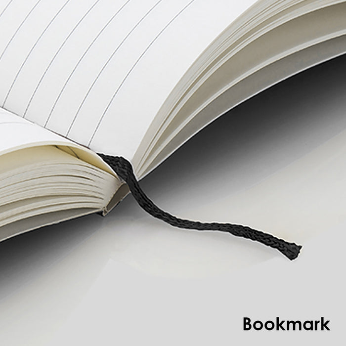 myPAPERCLIP Binary Series Hard Cover Notebook - Red - A5 - Ruled 5