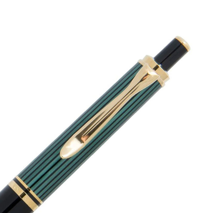 Pelikan Souveran K400 Ball Pen - Black Green GT