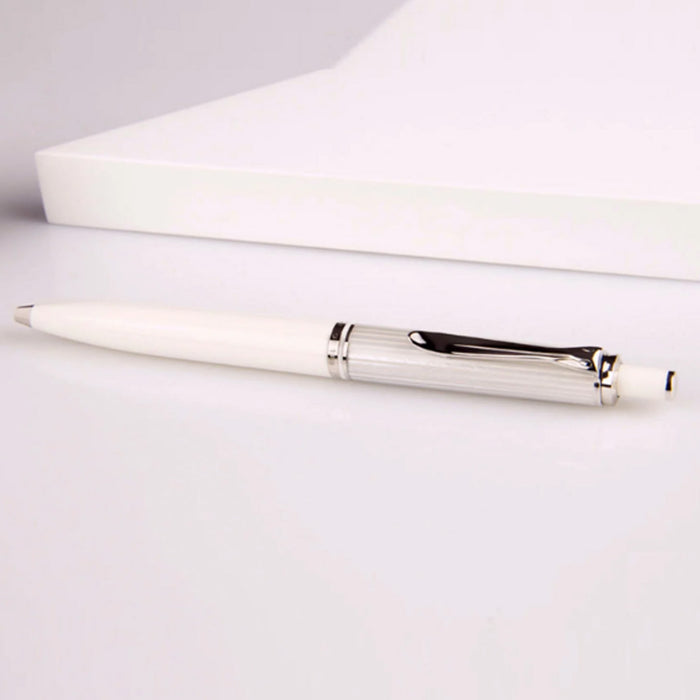 Pelikan Souveran K405 Ball Pen - Silver White CT