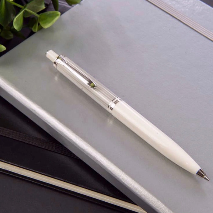 Pelikan Souveran K405 Ball Pen - Silver White CT