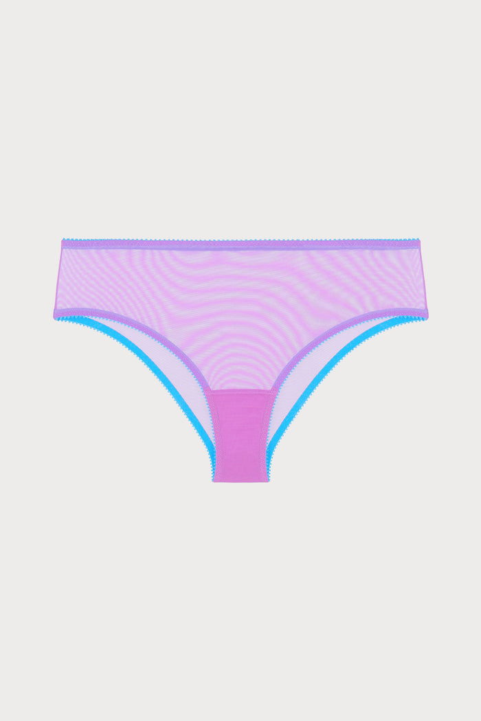 Pippa Tulle High Waist Knicker in Purple