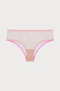Polly Tulle High Waist Knicker in Beige