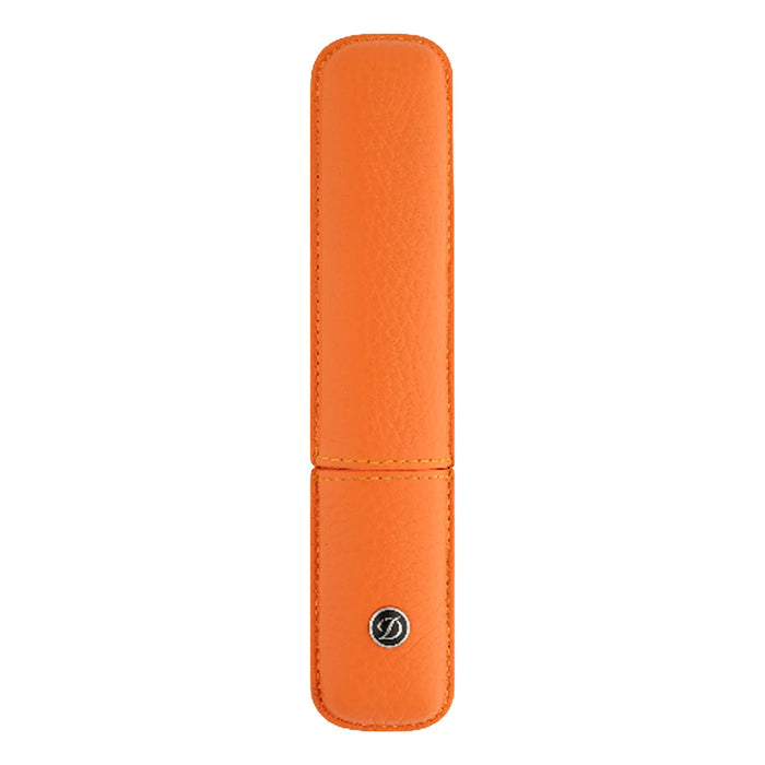 S. T. Dupont Rigid Leather 1 Pen Holder - Orange